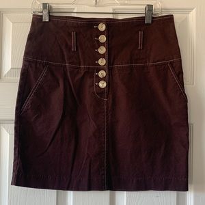 Vintage Rampage brown high waist mini skirt